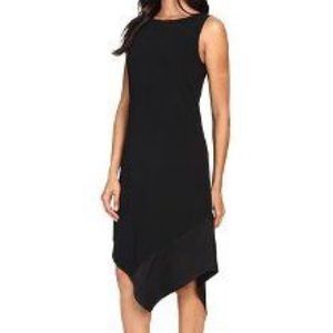 Trina Turk asymmetrical black dress size L-new
